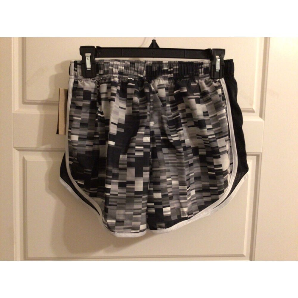 NIKE Dri-Fit Running Shorts NWT Women's S Black Gray Lined Athletic‎ DX0044-010 - Picture 2 of 4
